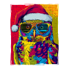 Owl Christmas Portrait