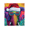 Elephant Christmas Portrait