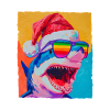 Shark Christmas Portrait