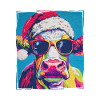 Cow Christmas Portrait