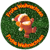 Lebkuchenmann wünscht Frohe Weihnachten 