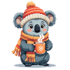 Winter Koala Cuddly Tea Mug