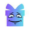 Gradient Smiling Gift Box