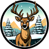Deer Winter Style