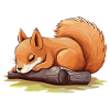 Squirrel Cute Cute Baby Kids Animal Cartoon