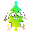 Happy connected tree
