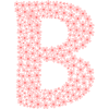Blüten Monogramm "B"