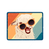 Funny retro alpaca llama