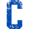 Letter c retro sport