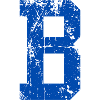 Letter b sport retro
