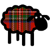 Tartan Sheep Silhouette