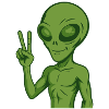Alien Extraterrestrial Peace Peace