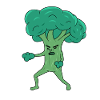 Broco Lee Funny Broccoli Martial Arts Kung Fu Pun 