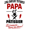 Papa Pâtissier Two Titles Humor