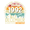 33e anniversaire Millésime décembre Millésime 1992