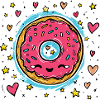 Kawaii Donut Star Ring