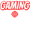 Lettrage gaming avec symbole de trait