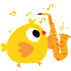 Poulet Saxophone Saxophoniste Poulet