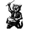 Drumming Cat Rockers