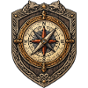 Wikinger Kompass Wappen