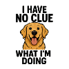 Confused dog with humor