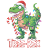 Tree-Rex – T-Rex mit Zuckerstange & Lichtern