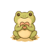 Kawaii Frog with Heart – Cute Frog