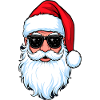 Santa Claus with Sunglasses Hipster Santa
