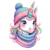 Pastel Unicorn Wintertraum