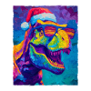 Dinosaur T-Rex Christmas Portrait