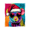 Mouse Christmas Portrait