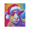 Sheep Christmas Portrait