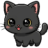 Midnight Kawaii Kitten