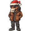 Cheval Noël Hiver