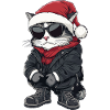 Cat Christmas Winter