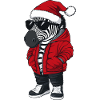 Zebra Christmas Winter