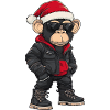 Monkey Christmas Winter