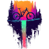 Mountain Bike Downhill Waterfall - MTB Gift
