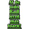 Neon Green Bicycle Learning Quote