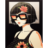 Retro Blossom Sunglasses Style
