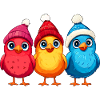 Poules de Noël