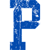 Letter p sport retro