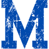 Letter m retro sport