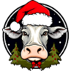 Cows Christmas / Santa Claus Cow