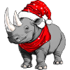 Nashörner Weihnachten