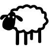 White Sheep Silhouette