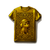 Golden Puppy in Ornaments T-Shirt