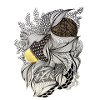 Leaf Fabric Feather Light Pattern