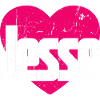 J’aime Jesse Coeur rose J’aime Jesse