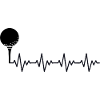 Golf Golfer Golfball EKG Herzschlag Herzfrequenz